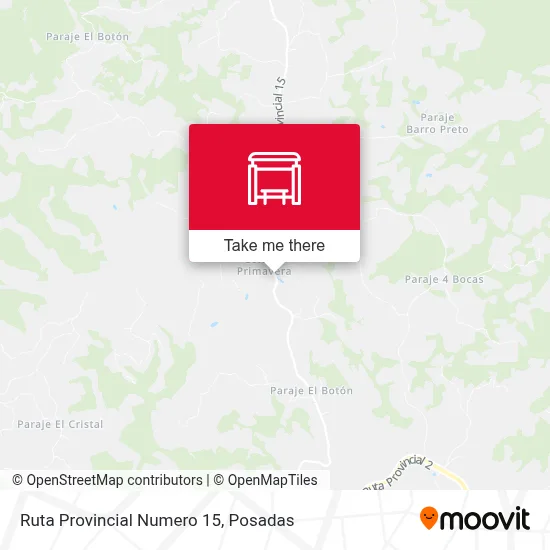 Mapa de Ruta Provincial Numero 15