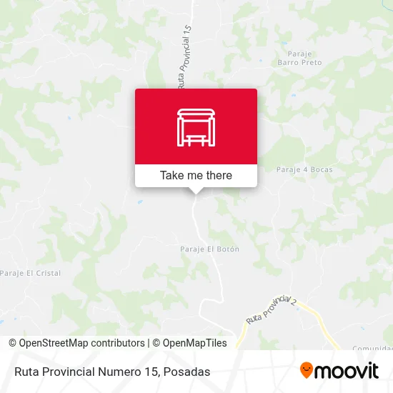 Mapa de Ruta Provincial Numero 15