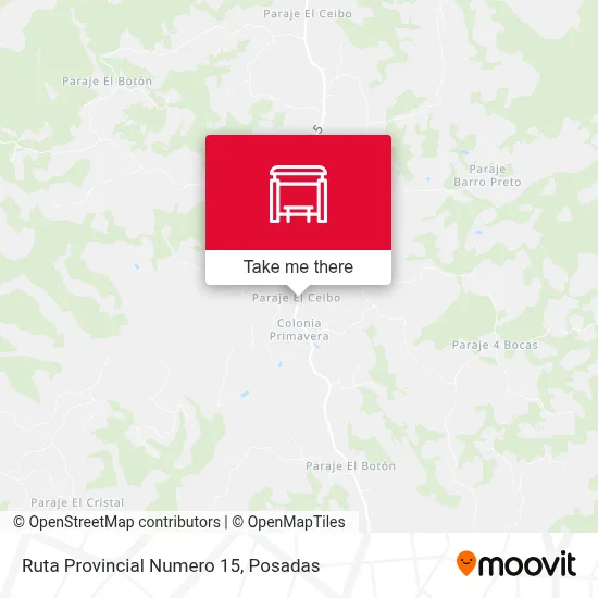 Mapa de Ruta Provincial Numero 15