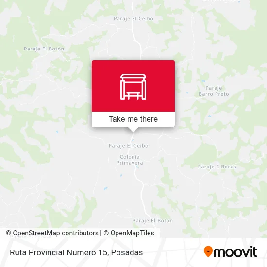 Mapa de Ruta Provincial Numero 15