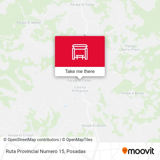 Mapa de Ruta Provincial Numero 15