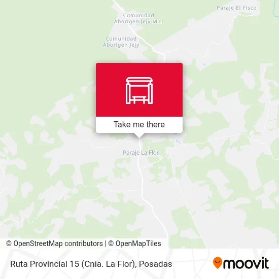 Ruta Provincial 15 (Cnia. La Flor) map