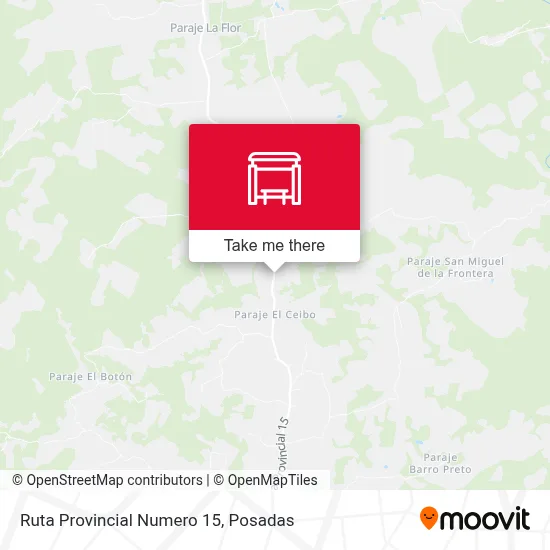 Mapa de Ruta Provincial Numero 15