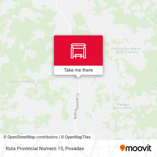 Mapa de Ruta Provincial Numero 15
