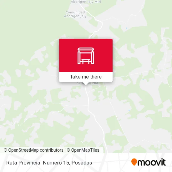Mapa de Ruta Provincial Numero 15
