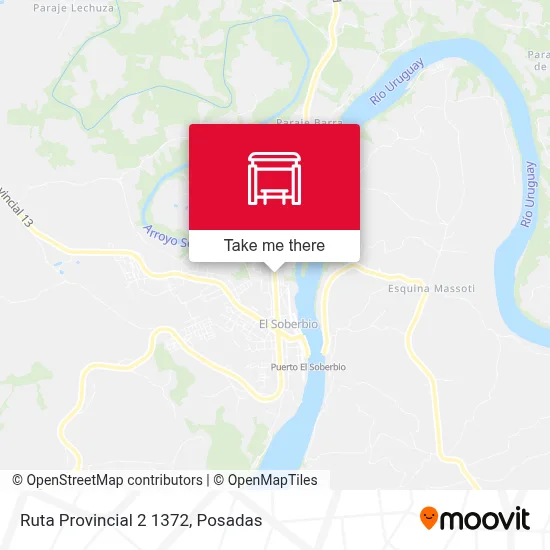 Mapa de Ruta Provincial 2 1372