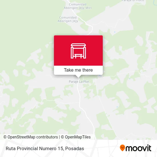 Mapa de Ruta Provincial Numero 15