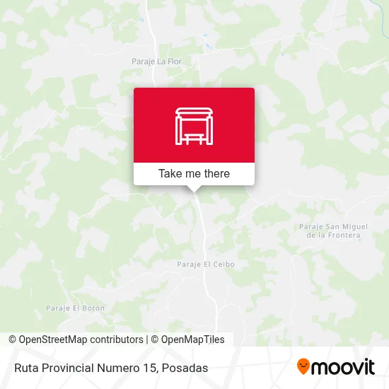 Mapa de Ruta Provincial Numero 15