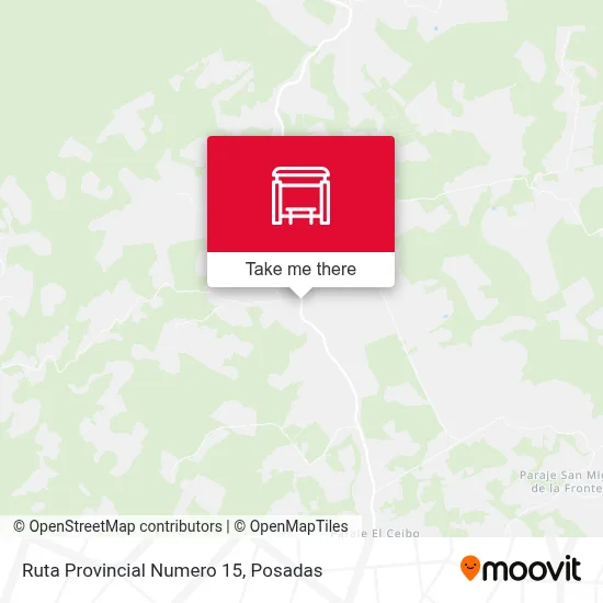 Mapa de Ruta Provincial Numero 15