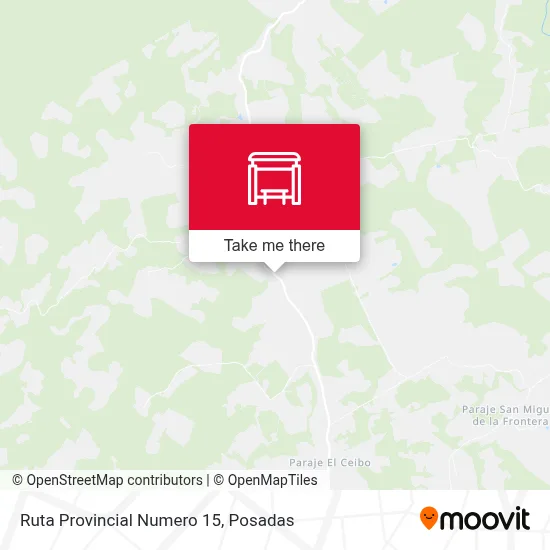 Mapa de Ruta Provincial Numero 15