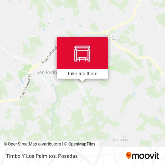 Timbo Y Los Palmitos map