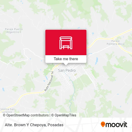 Alte. Brown Y Chepoya map
