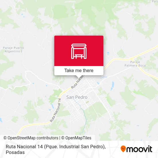 Ruta Nacional 14 (Pque. Industrial San Pedro) map