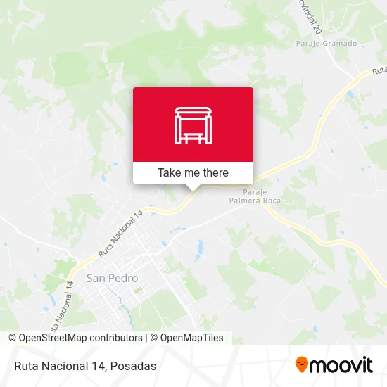 Mapa de Ruta Nacional 14