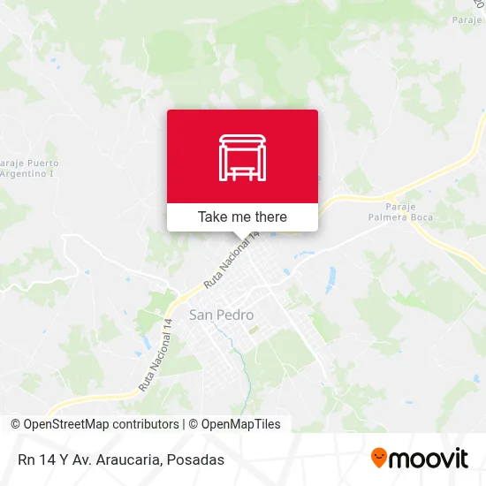 Rn 14 Y Av. Araucaria map