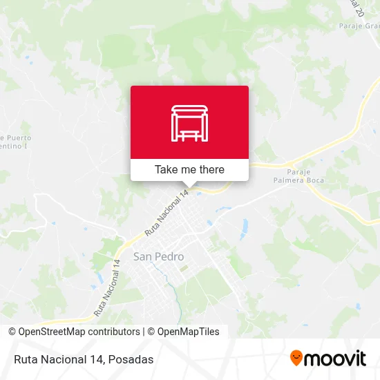 Mapa de Ruta Nacional 14