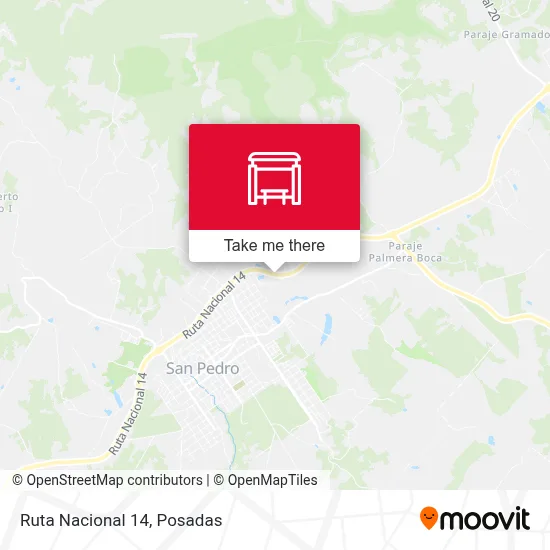 Mapa de Ruta Nacional 14