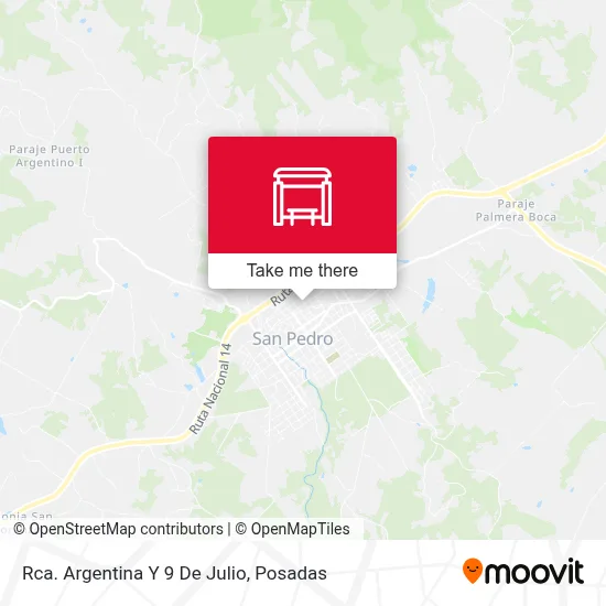 Rca. Argentina Y 9 De Julio map