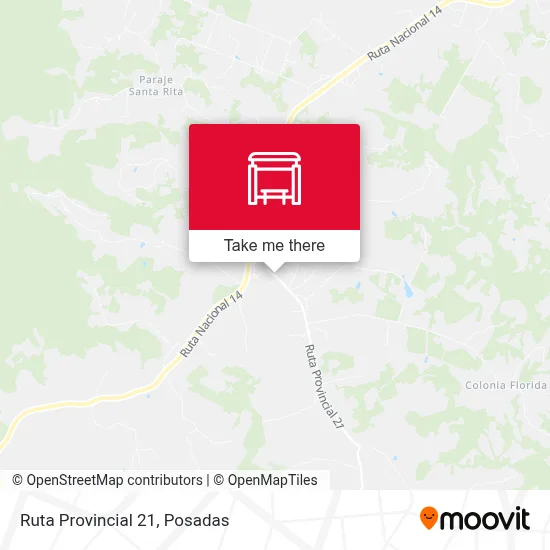 Mapa de Ruta Provincial 21