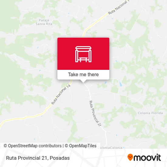 Mapa de Ruta Provincial 21