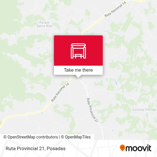 Mapa de Ruta Provincial 21