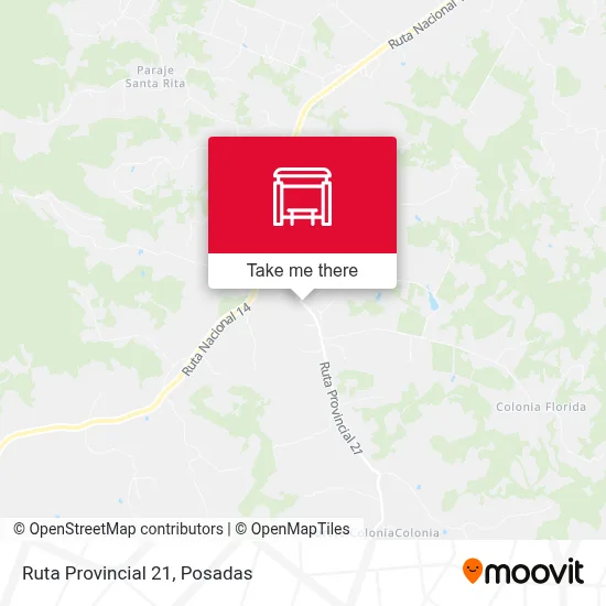 Mapa de Ruta Provincial 21