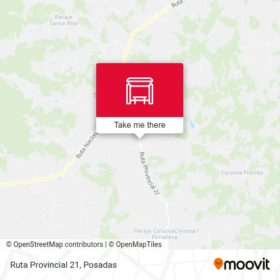 Mapa de Ruta Provincial 21
