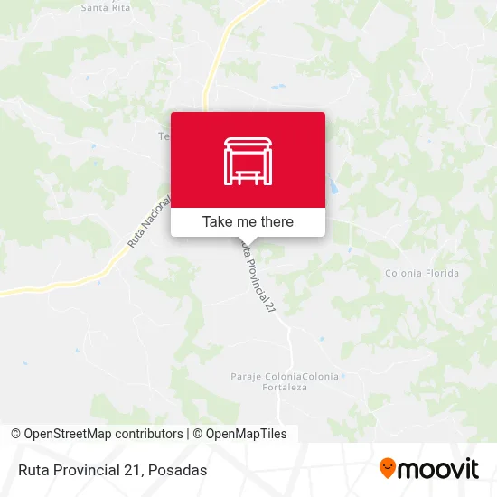 Mapa de Ruta Provincial 21