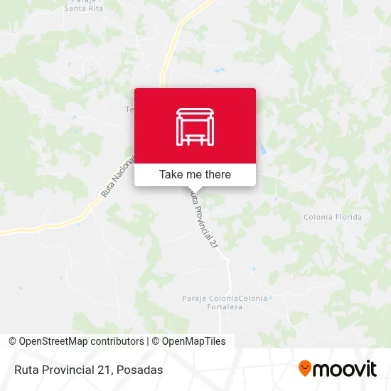 Mapa de Ruta Provincial 21