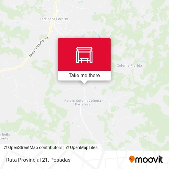 Mapa de Ruta Provincial 21