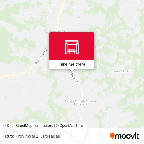 Mapa de Ruta Provincial 21