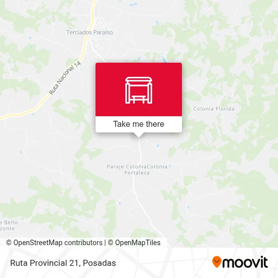Mapa de Ruta Provincial 21