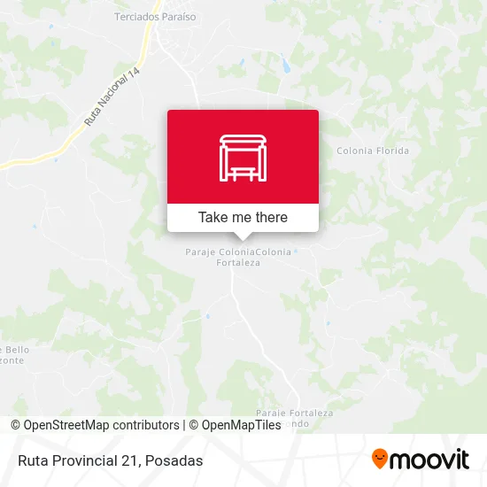 Mapa de Ruta Provincial 21