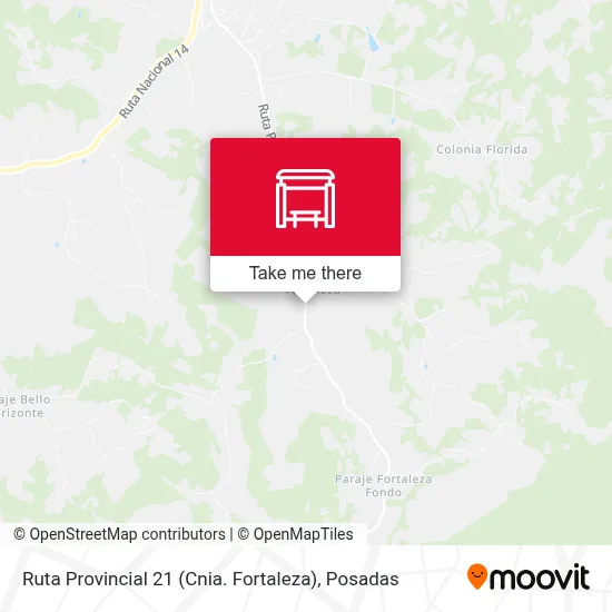 Ruta Provincial 21 (Cnia. Fortaleza) map