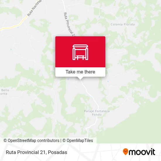 Mapa de Ruta Provincial 21