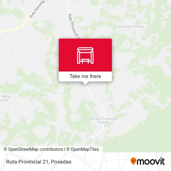 Mapa de Ruta Provincial 21