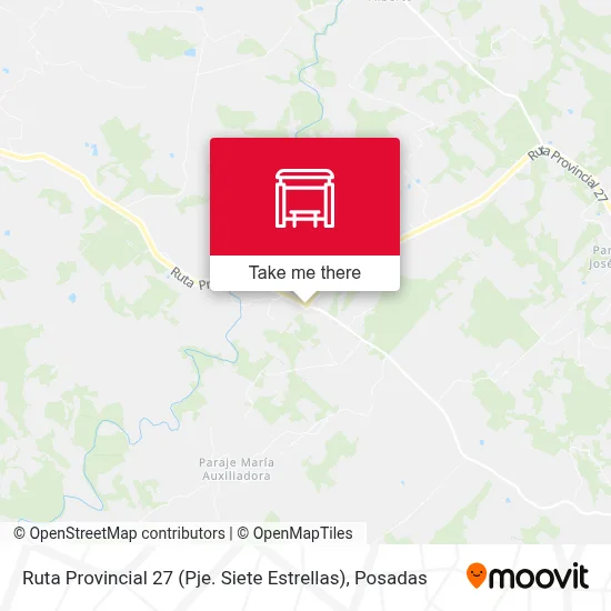 Ruta Provincial 27 (Pje. Siete Estrellas) map