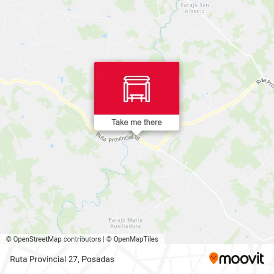 Mapa de Ruta Provincial 27
