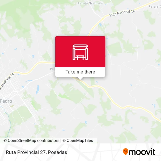 Mapa de Ruta Provincial 27