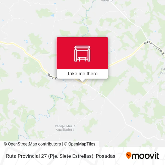 Ruta Provincial 27 (Pje. Siete Estrellas) map