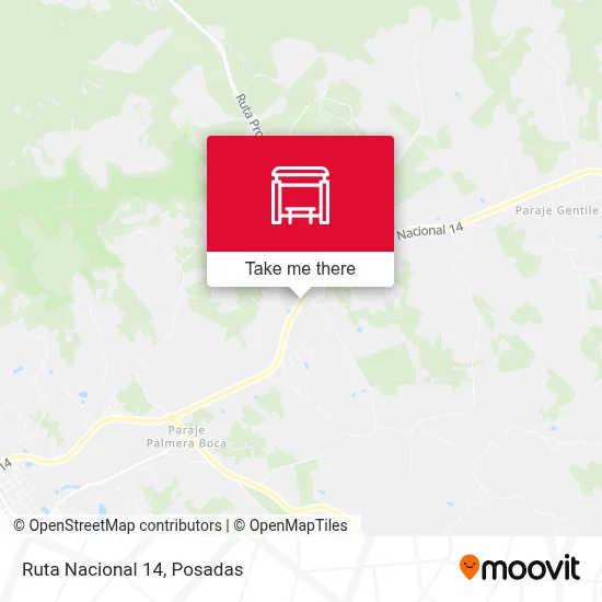 Mapa de Ruta Nacional 14