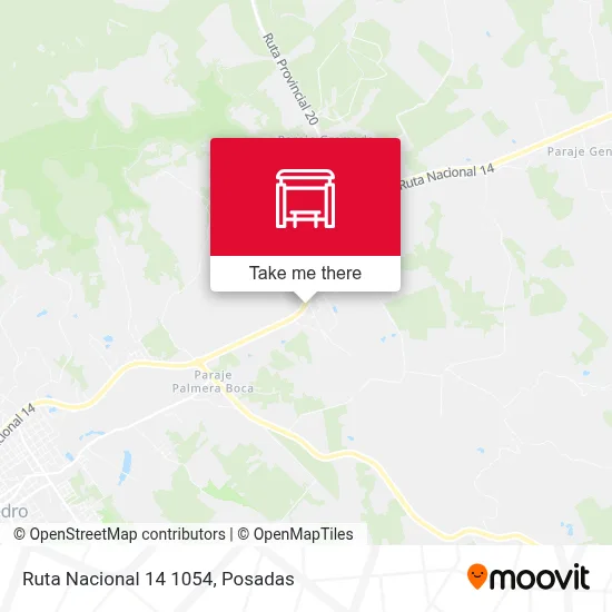 Mapa de Ruta Nacional 14 1054