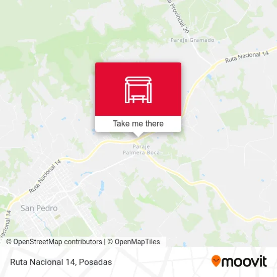 Mapa de Ruta Nacional 14