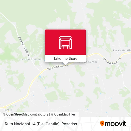 Ruta Nacional 14 (Pje. Gentile) map