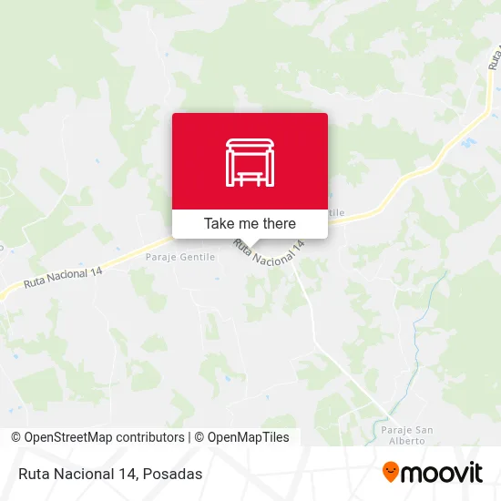 Mapa de Ruta Nacional 14