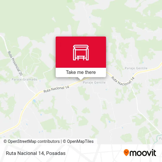 Mapa de Ruta Nacional 14