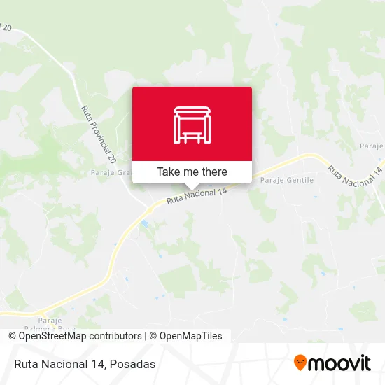 Mapa de Ruta Nacional 14