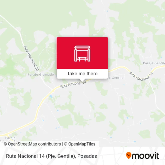 Ruta Nacional 14 (Pje. Gentile) map