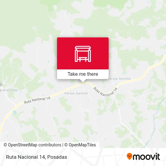 Mapa de Ruta Nacional 14