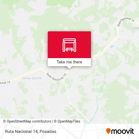 Mapa de Ruta Nacional 14